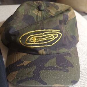Stylish Camo Baseball Cap with Yellow Embroidery